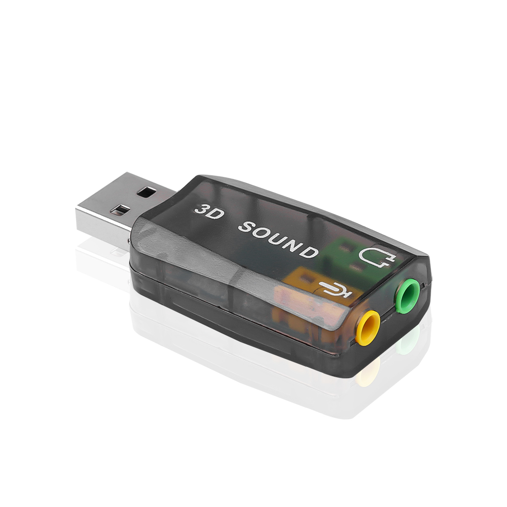 Laptop Accessories Headphones - Mini Usb eksternal ke 3.5mm MIK