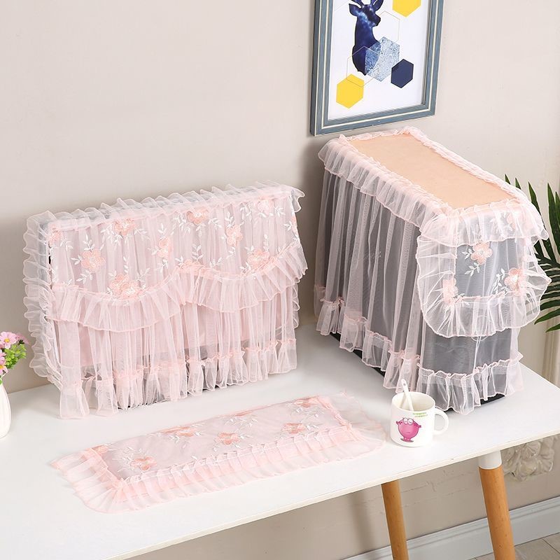 Laptop Accessories Pink - Kain Renda Desain Gaya Eropa Komputer