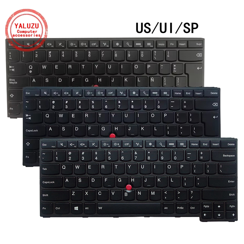 Yoga Laptop Accessories - US/UI/SP Bahasa Inggris/Spanyol Keyboard Laptop Baru