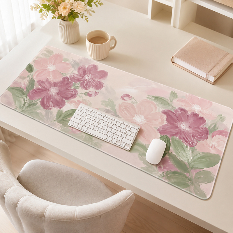 Laptop Accessories Pink - Alas Mouse Cat Air Sakura Merah