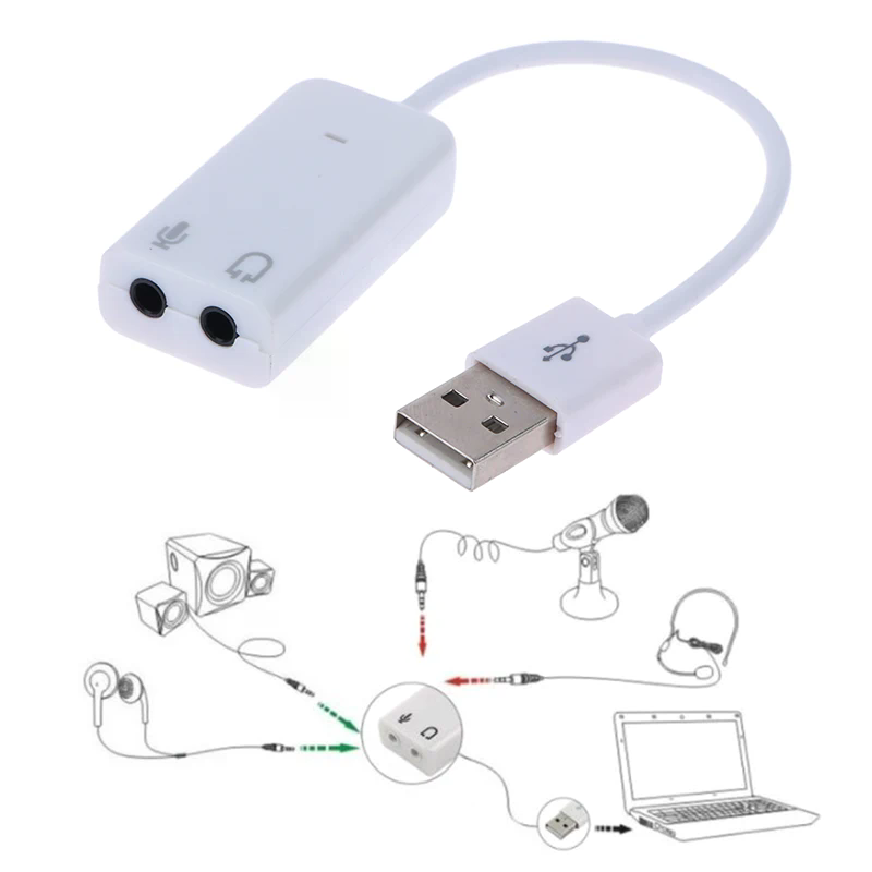 Laptop Accessories Headphones - 2.0 3d 7.1 5HV2 Adaptor Usb