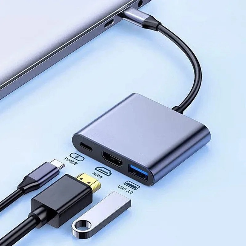 Usb C Docking Hub - USB C HUB 3in1 Tipe C