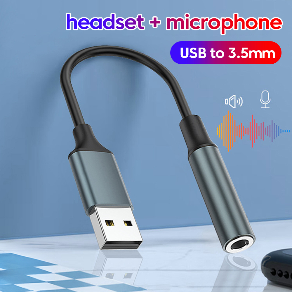 Laptop Accessories Headphones - Adaptor Audio USB Ke Jack 3.5MM