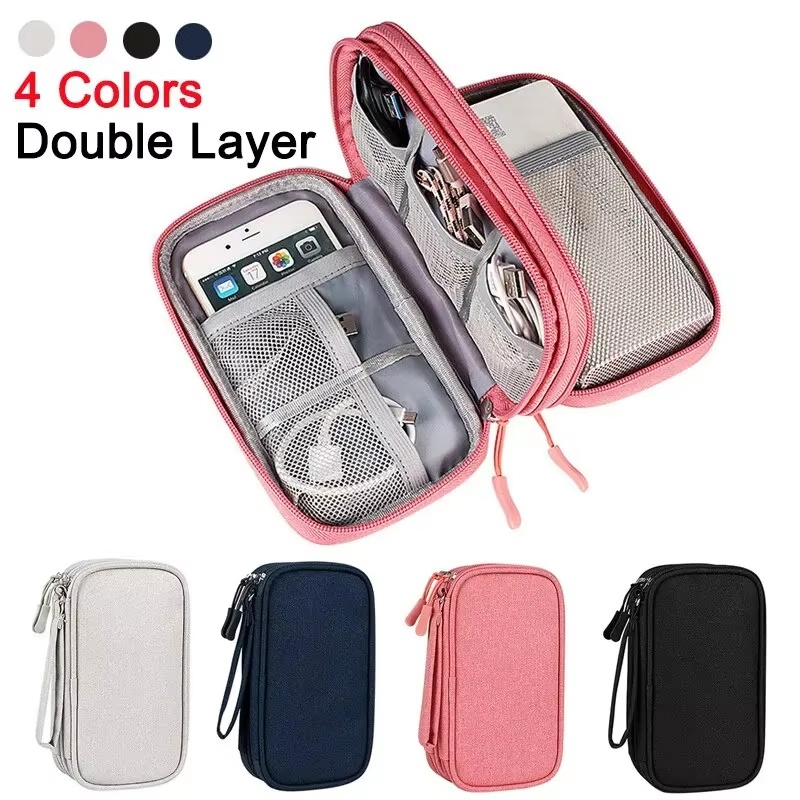 Cable Management Bag - Tas Jinjing Tahan Air untuk Perjalanan,