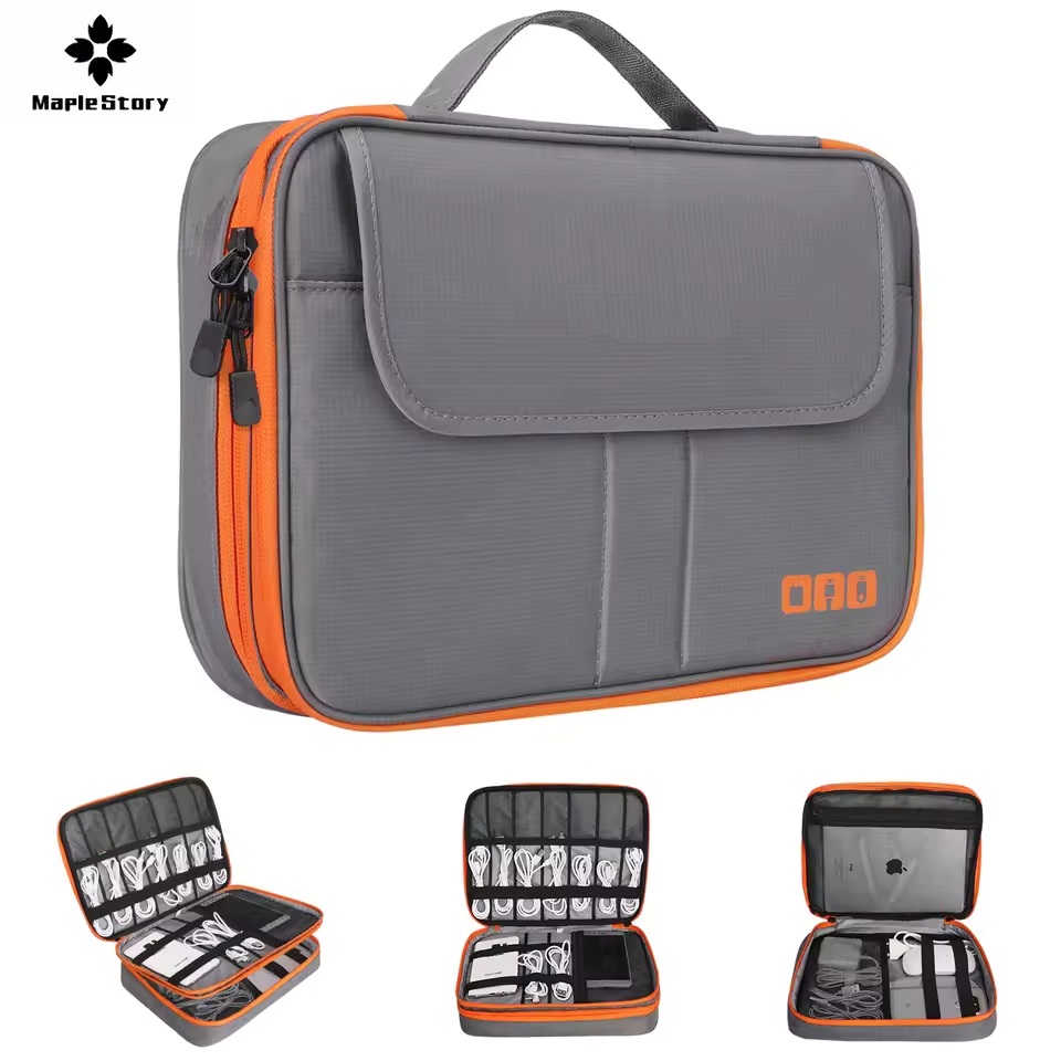 Cable Management Bag - Tas Penyimpanan Digital Lapis Ganda untuk