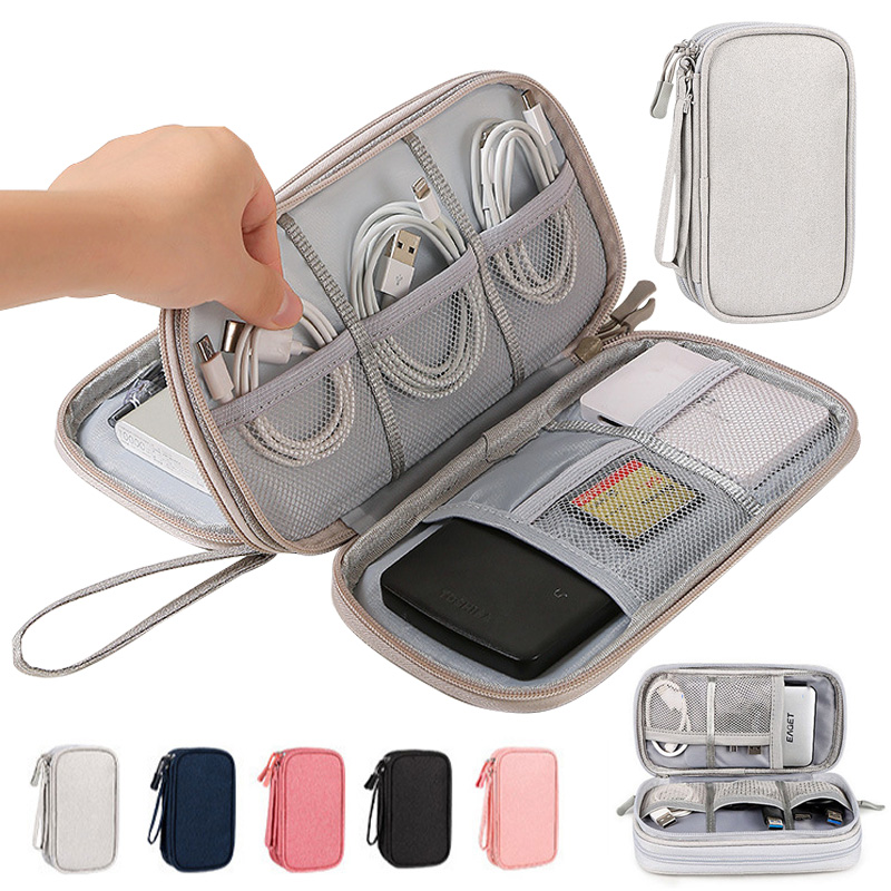 Cable Management Bag - Tas Penyimpanan Digital Portabel Multi-Warna untuk
