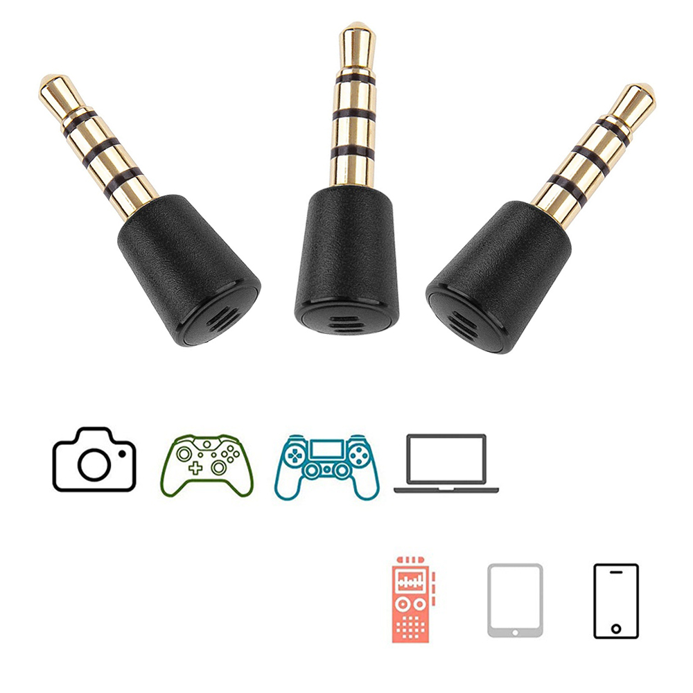 Laptop Accessories Headphones - 3 Buah Mikrofon 3.5Mm Audio Steker