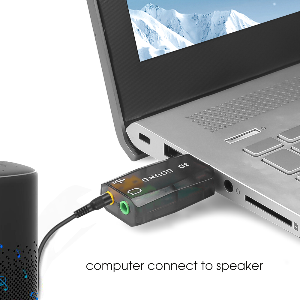 Mini Usb eksternal ke 3.5mm MI - Laptop Accessories Headphones ulasan dan harga