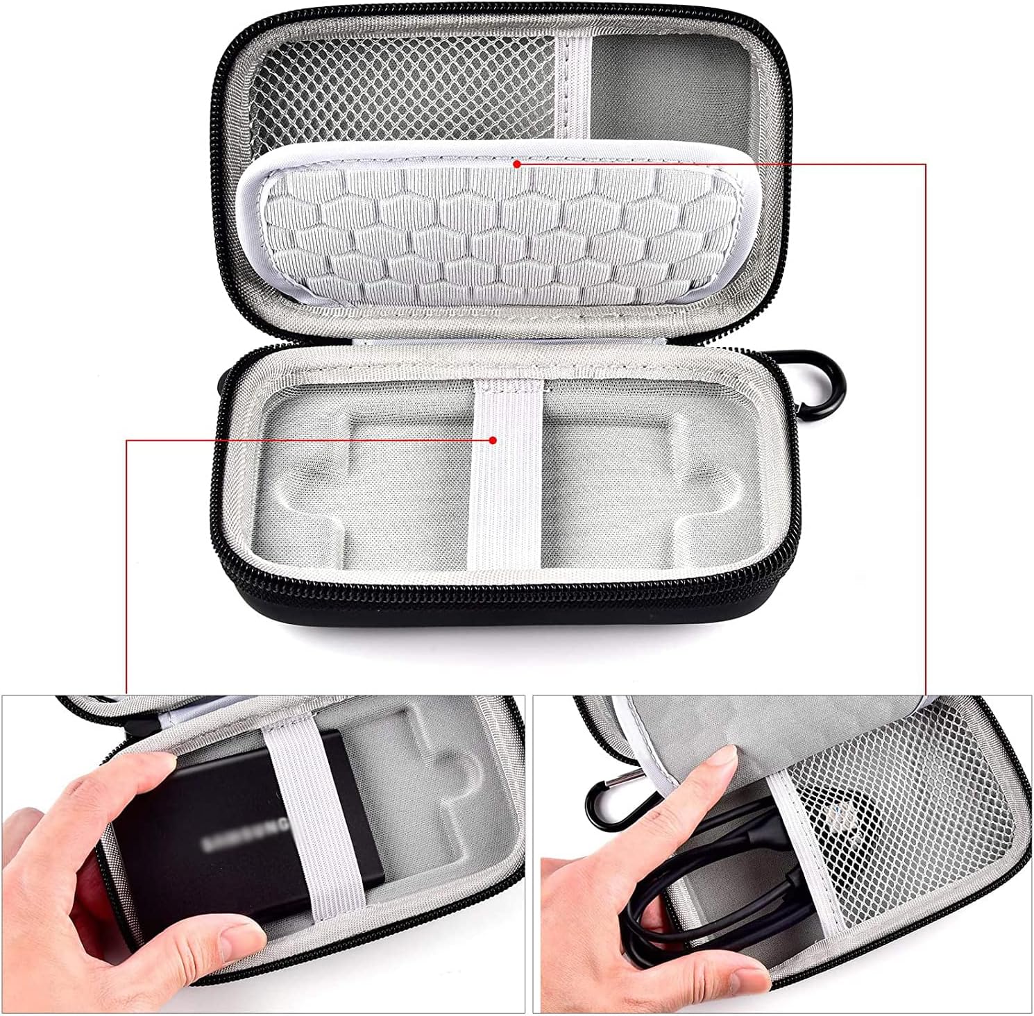 Casing SSD USB 3.2 Universal,  - Cable Management Bag ulasan dan harga