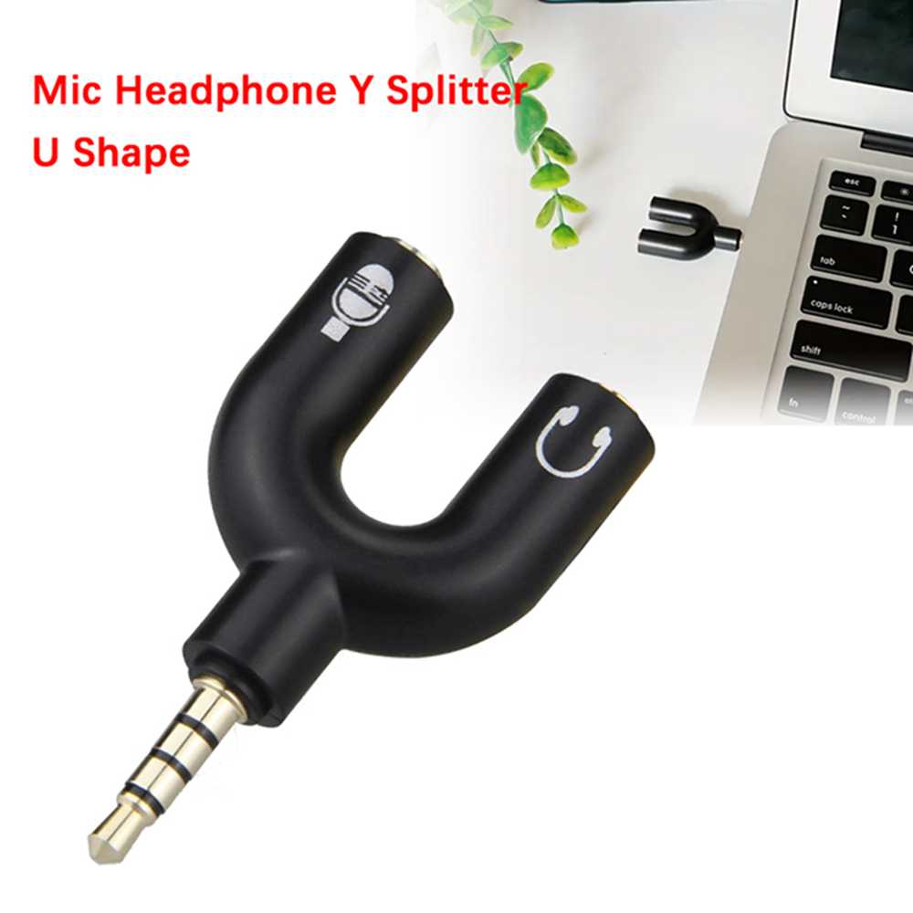 Mikrofon Headphone 3.5mm, adap - Laptop Accessories Headphones ulasan dan harga