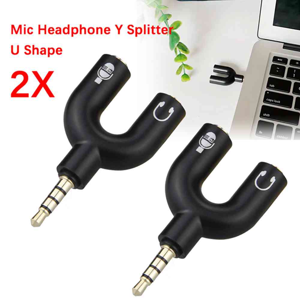 Mikrofon Headphone 3.5mm, adap - Laptop Accessories Headphones ulasan dan harga