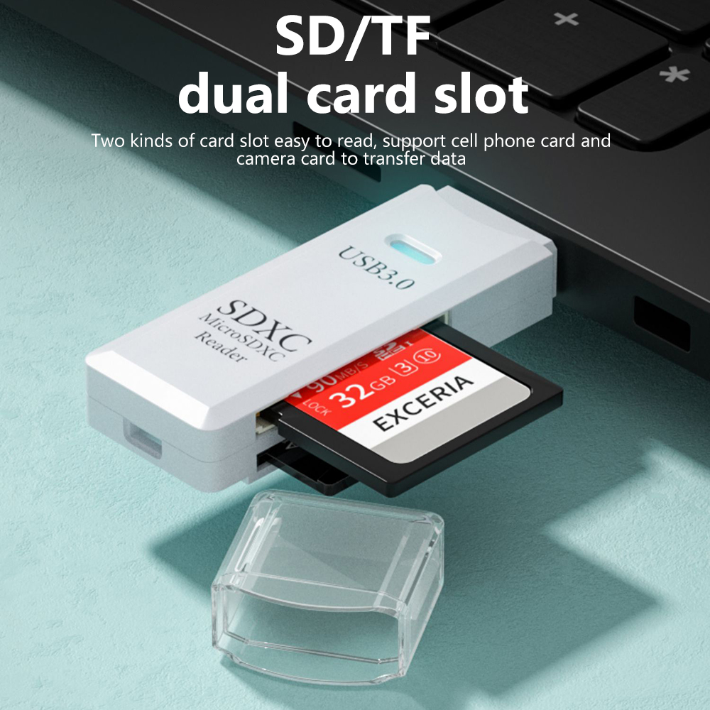 Pembaca Kartu USB 3.0 2 In 1 P - Laptop Accessories Usb ulasan dan harga