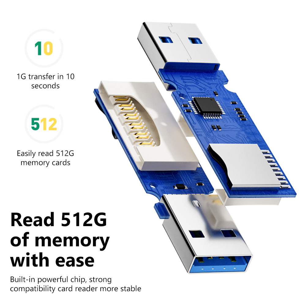 Pembaca Kartu USB 3.0 2 In 1 P - Laptop Accessories Usb ulasan dan harga