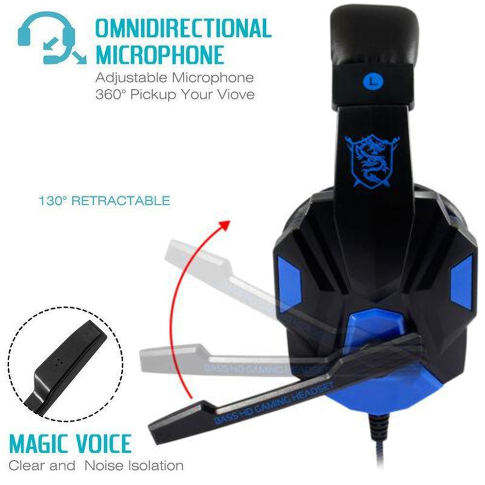 Headphone Gaming berkabel, unt - Laptop Accessories Headphones ulasan dan harga