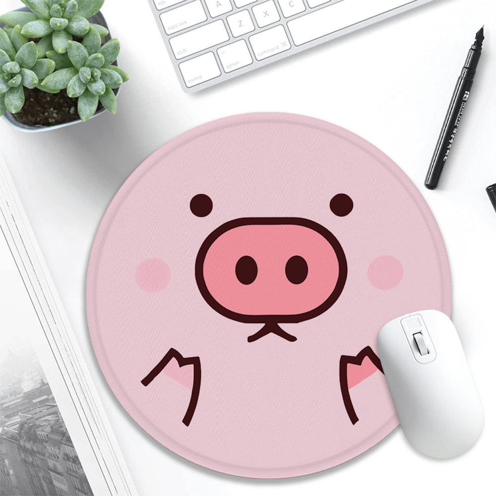 Alas Mouse Kecil Motif Wajah B - Laptop Accessories Pink ulasan dan harga