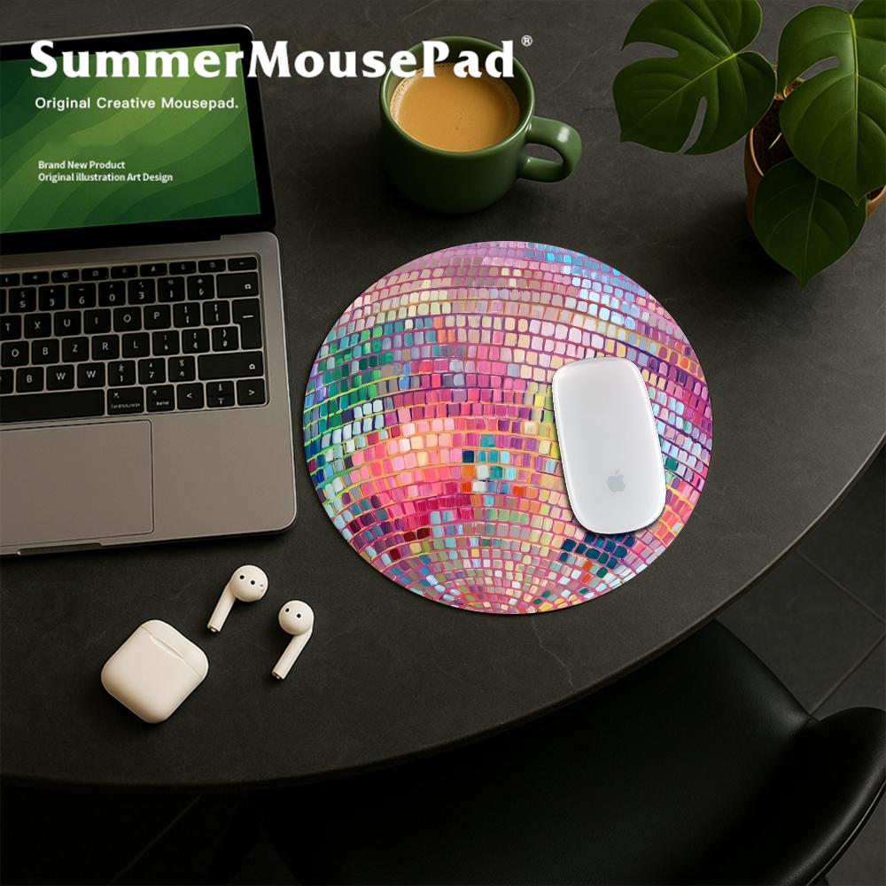 Alas Mouse Bola Disko Merah Mu - Laptop Accessories Pink ulasan dan harga