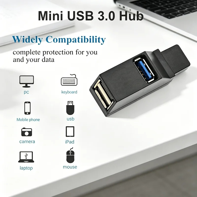 USB 3.0 2.0 Hub Splitter 3 Por - Laptop Accessories Usb ulasan dan harga