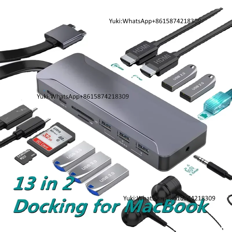 Docking Station 5 Hub USB C de - Usb C Docking Hub ulasan dan harga