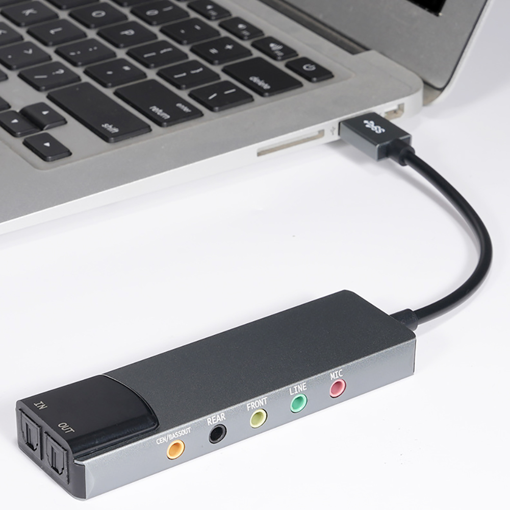 Kartu Suara Optik USB Eksterna - Laptop Accessories Headphones ulasan dan harga