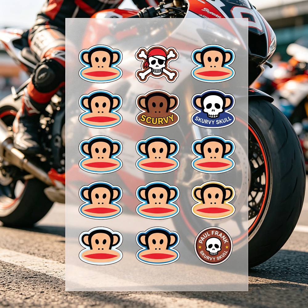 Stiker Sepeda Motor P-Paul F-F - Laptop Accessories Brand ulasan dan harga