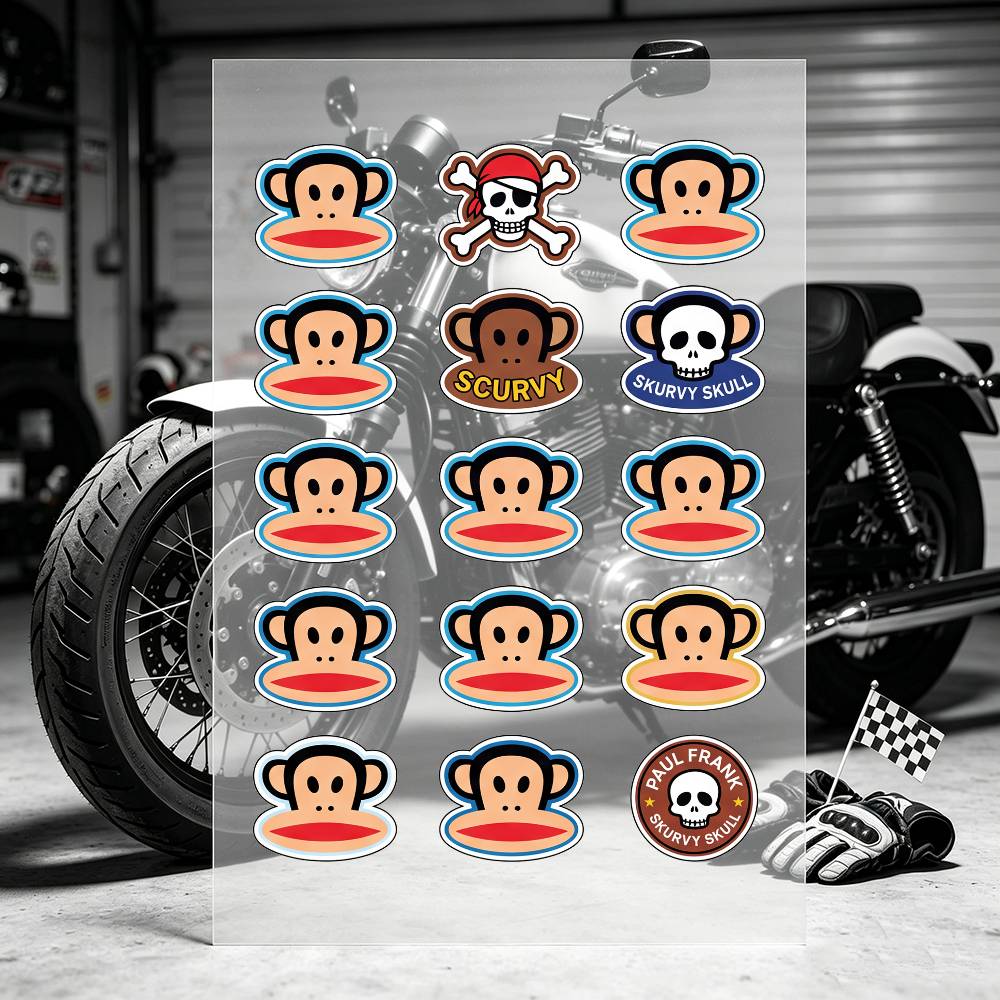 Stiker Sepeda Motor P-Paul F-F - Laptop Accessories Brand ulasan dan harga
