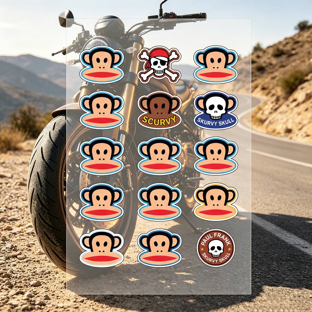 Stiker Sepeda Motor P-Paul F-F - Laptop Accessories Brand ulasan dan harga