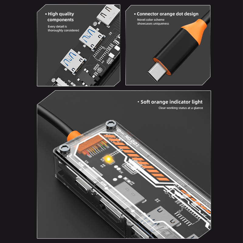 Hub USB C 6-in-1 untuk MacBook - Usb C Docking Hub ulasan dan harga