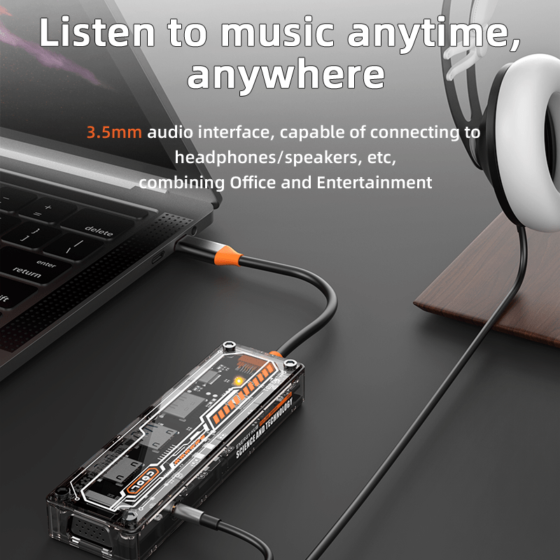Hub USB C 6-in-1 untuk MacBook - Usb C Docking Hub ulasan dan harga
