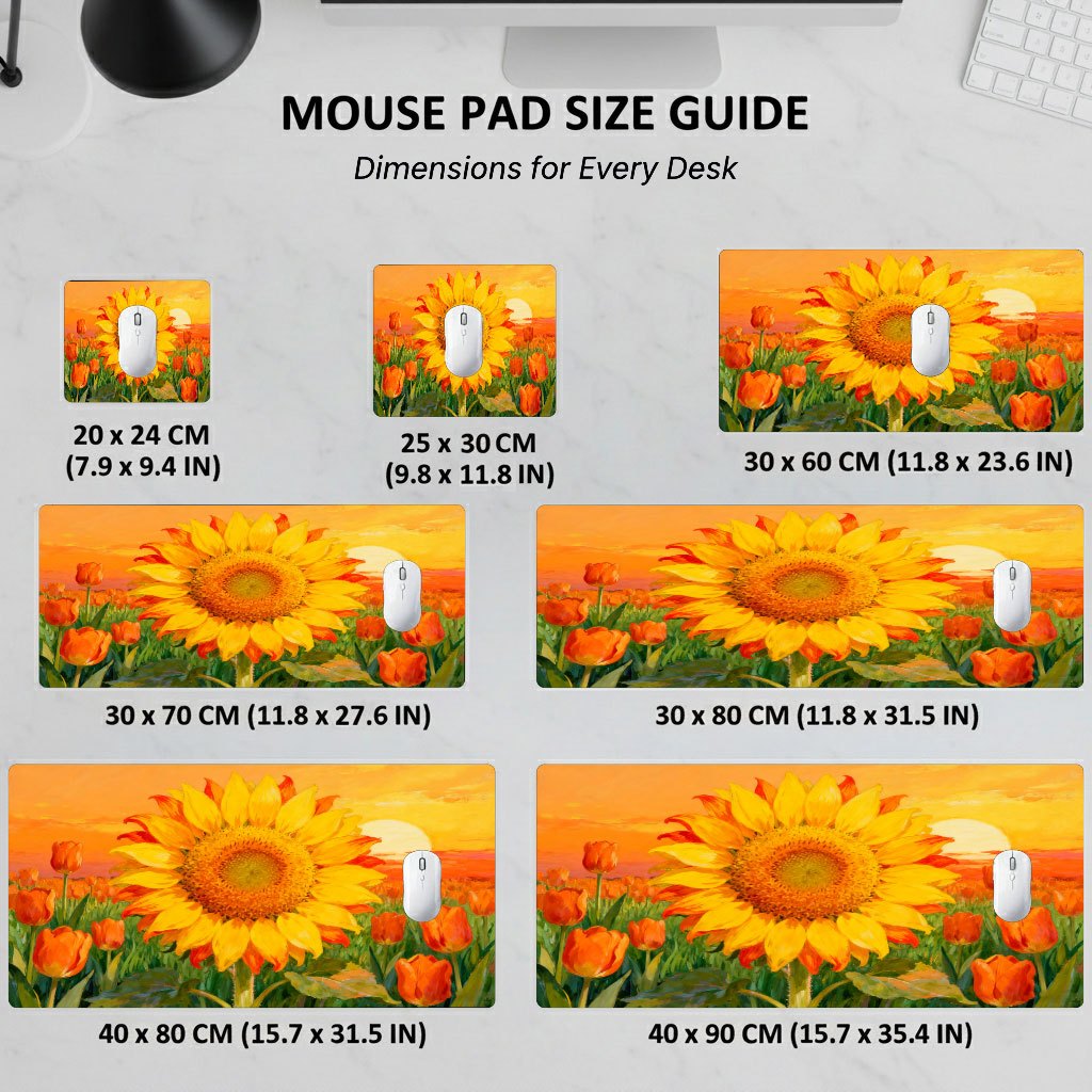 Alas Mouse Bermotif Bunga Mata - Laptop Accessories Brand ulasan dan harga