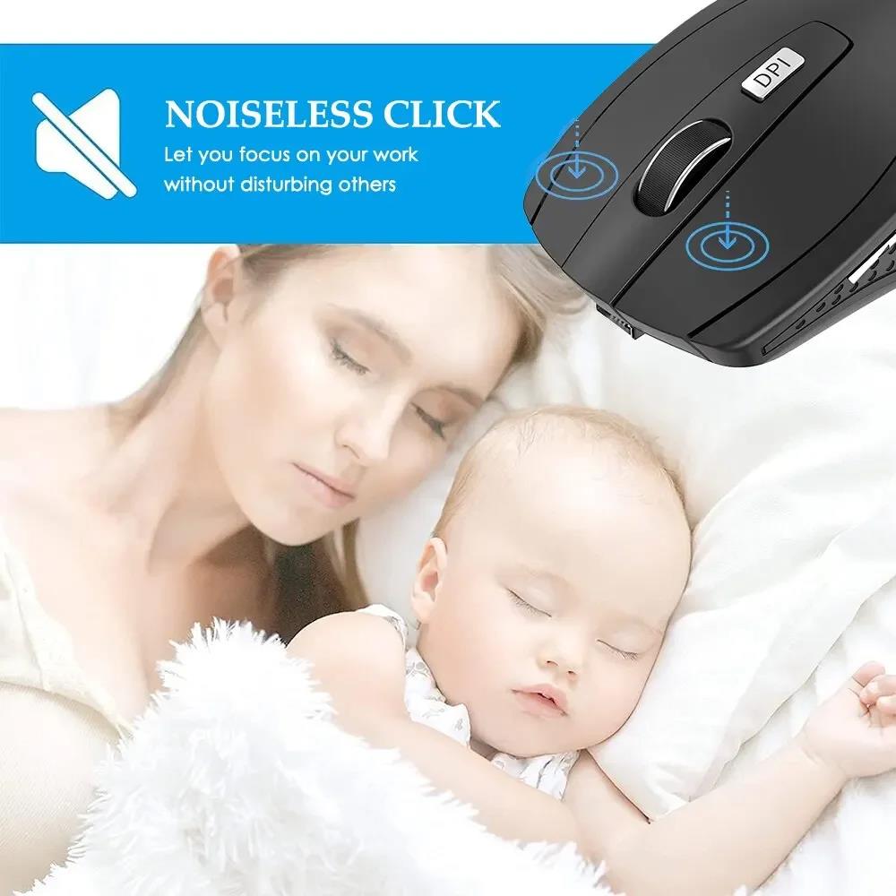 Mouse Nirkabel 2.4G Silent Mob - Laptop Accessories Usb ulasan dan harga