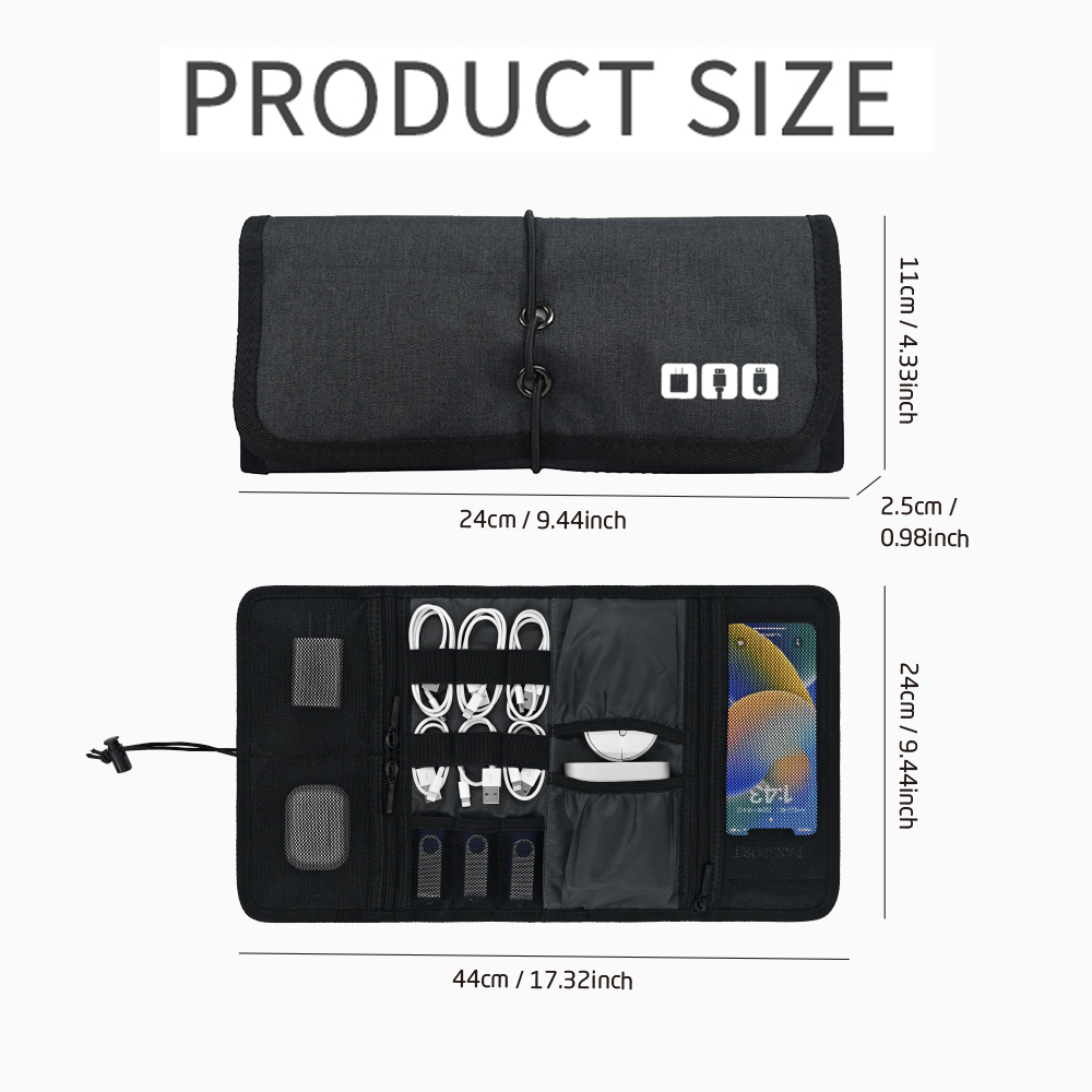 Tas Organizer Teknologi Tempat - Cable Management Bag ulasan dan harga