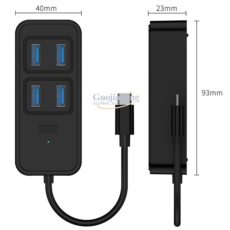 Hub USB3.0 lintas batas, break - Usb C Docking Hub ulasan dan harga