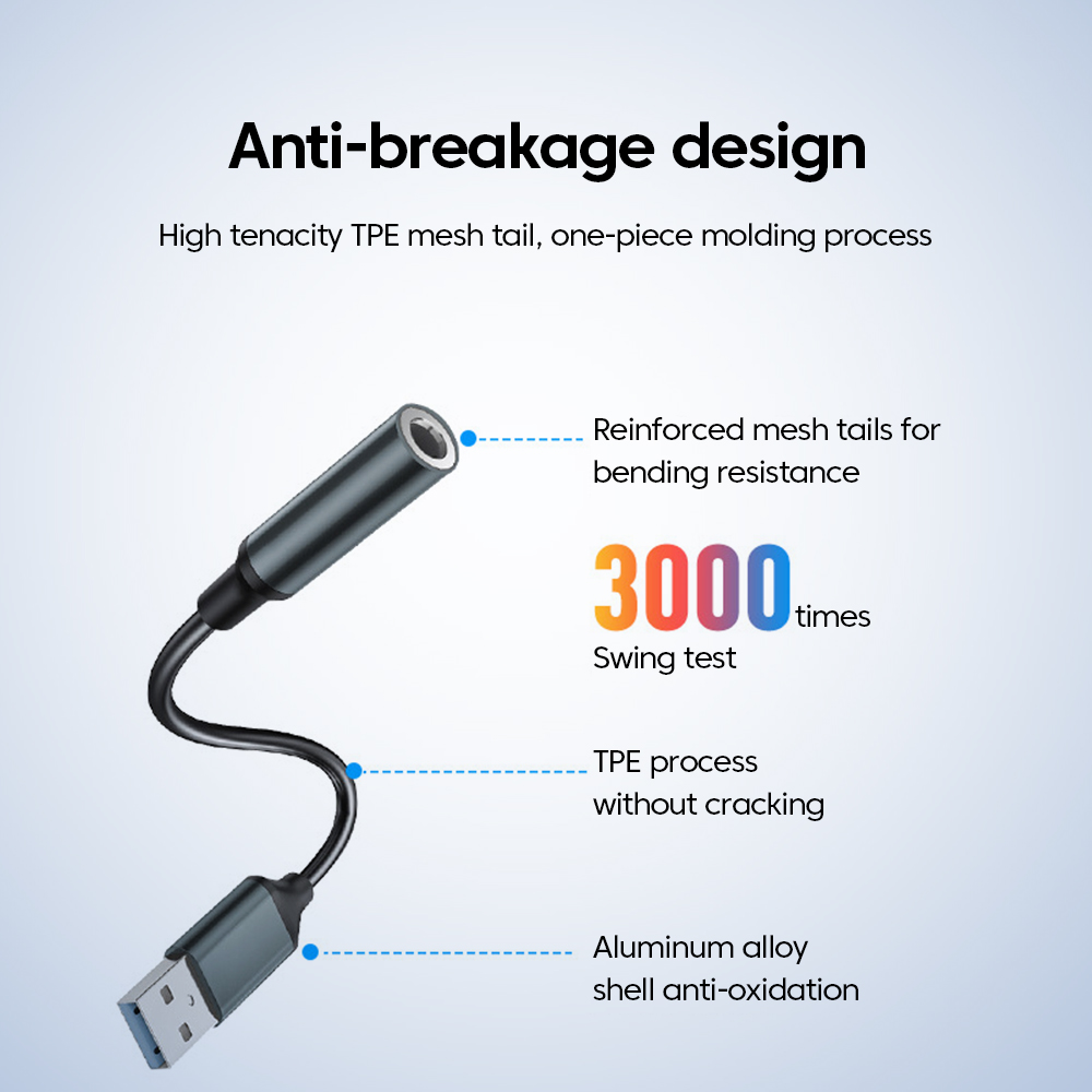 Adaptor Audio USB Ke Jack 3.5M - Laptop Accessories Headphones ulasan dan harga
