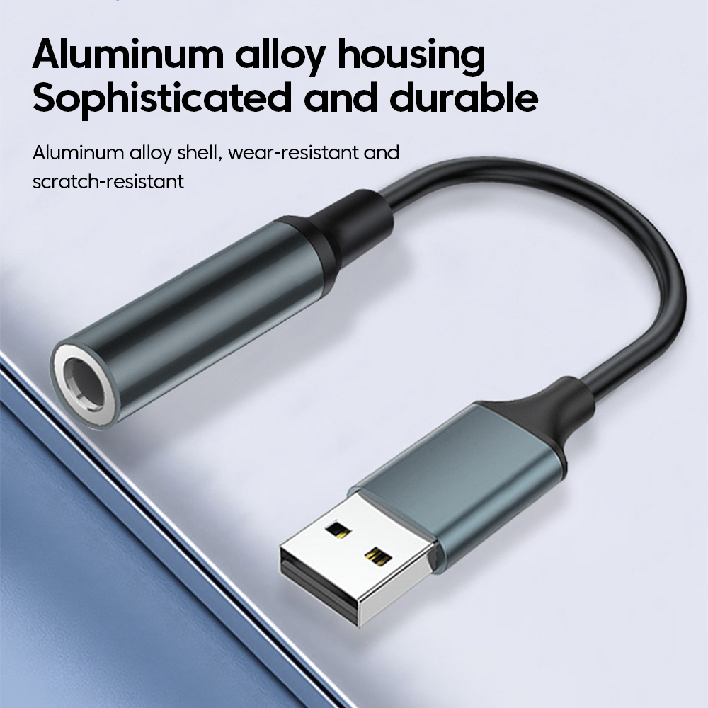 Adaptor Audio USB Ke Jack 3.5M - Laptop Accessories Headphones ulasan dan harga