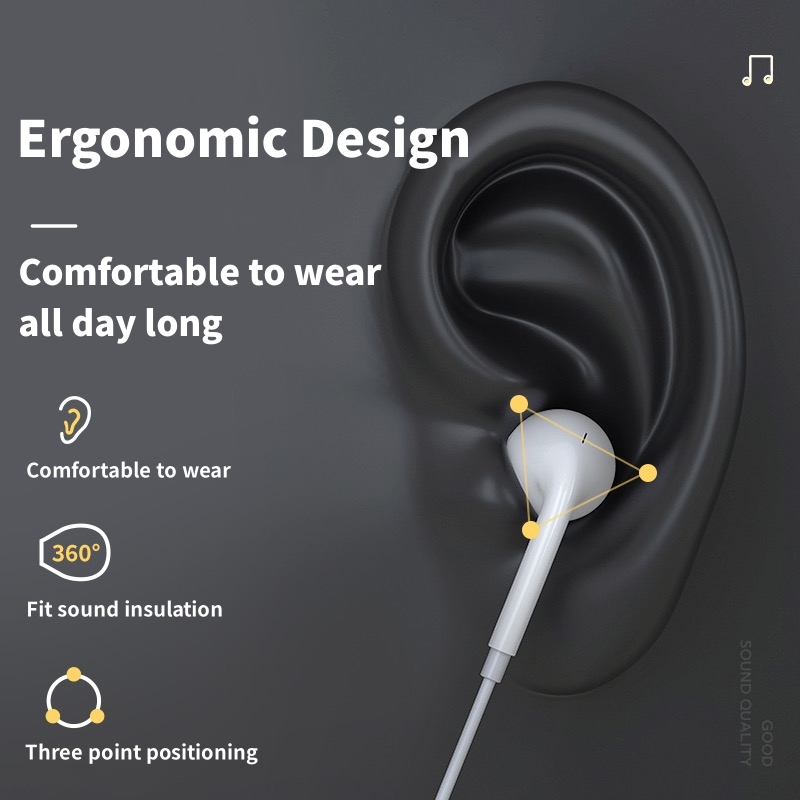 Headphone Berkabel Tipe C untu - Laptop Accessories Headphones ulasan dan harga