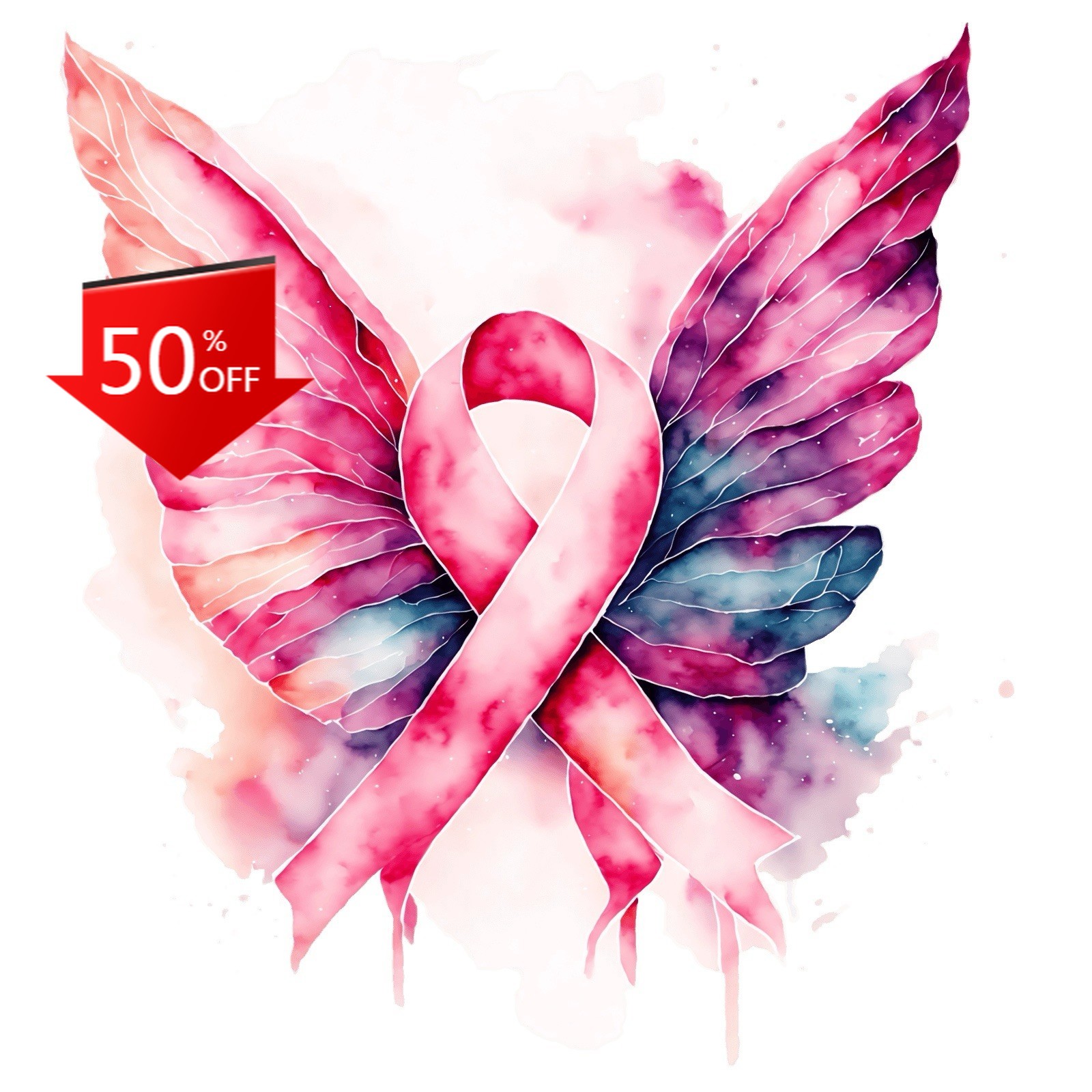 Cancer Breast Pink Ribbon Retr - Laptop Accessories Pink ulasan dan harga