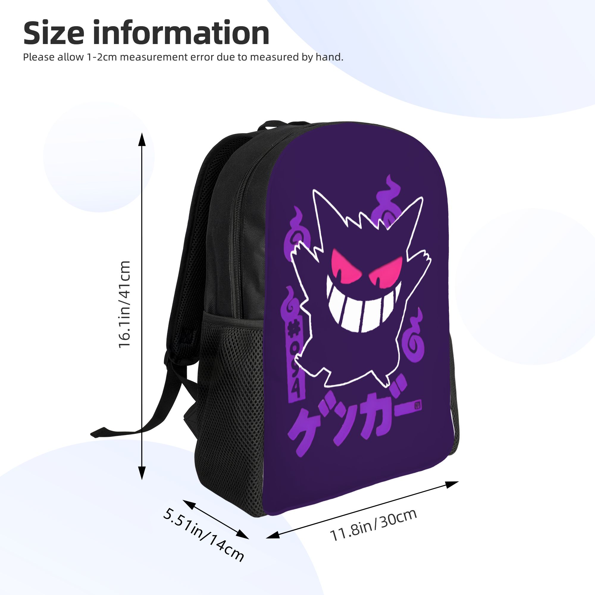Tas Ransel Pokemon Gengar 3D P - Laptop Accessories 3D Print ulasan dan harga