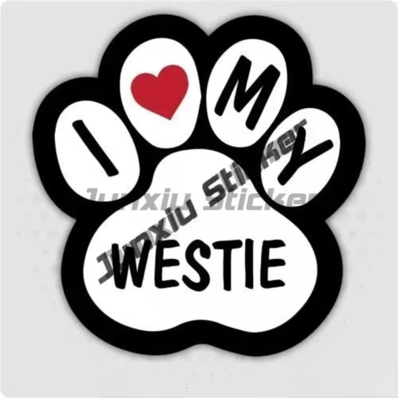 Stiker Westie I Love My Westie - Laptop Accessories Brand ulasan dan harga