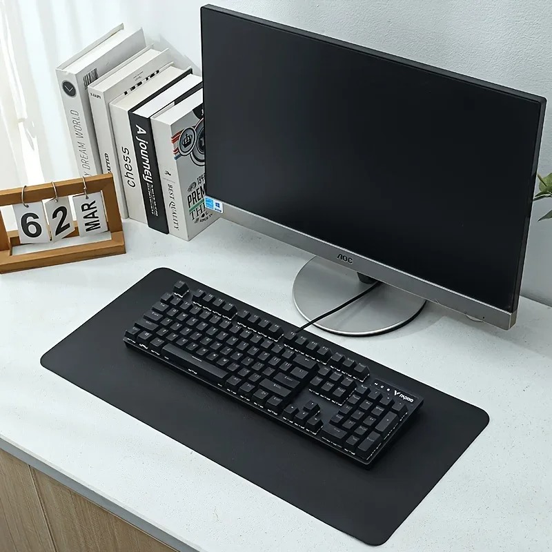 Alas Meja Kulit Warna Solid Pi - Laptop Accessories Pink ulasan dan harga